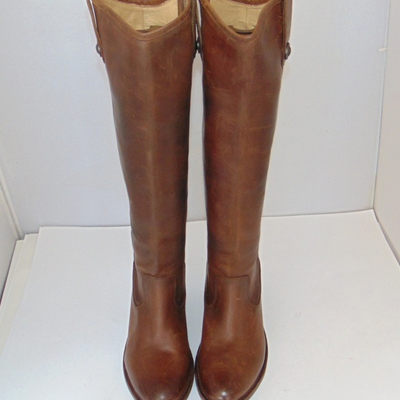 Frye Jackie Button Brown Vintage Leather 7.5 - Picture 6 of 8